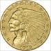 1912 $2.50  Indian AU Uncertified #240