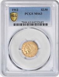 1912 $2.50  Indian PCGS