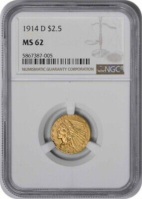 1914 D $2.50  Indian NGC