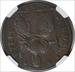 1787 Connecticut Cent Draped Bust Left AU53BN NGC