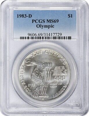 1983-D Olympic Commemorative Silver Dollar MS69 PCGS