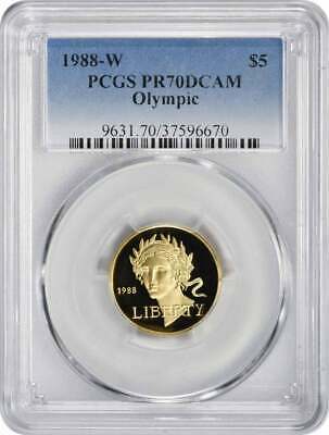 1988-W Olympic Commemorative $5 Gold PR69DCAM PCGS