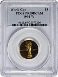 1994-W World Cup Commemorative $5 Gold PR69DCAM PCGS