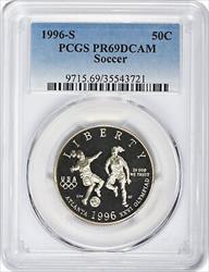 1996-S Soccer Commemorative Half Dollar PR69DCAM PCGS