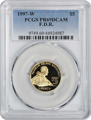 1997-W F.D.R. Commemorative $5 Gold PR69DCAM PCGS