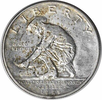 California Commemorative Silver Half Dollar 1925-S AU Uncertified #951