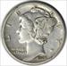 1926-S Mercury Silver Dime EF Uncertified #329