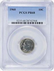 1960 Roosevelt Silver Dime PR68 PCGS