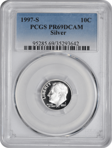 1997-S Roosevelt Dime PR69DCAM Silver PCGS