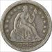 1842-O Liberty Seated Silver Dime EF Uncertified #1116
