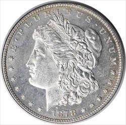 1878 Morgan Silver Dollar 7TF Reverse of 1878 MS63 Uncertified #138