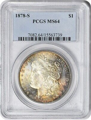 1878-S Morgan Silver Dollar MS64 PCGS