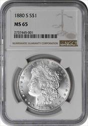 1880-S Morgan Silver Dollar MS65 NGC