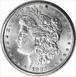 1882-CC Morgan Silver Dollar MS60 Uncertified #1249