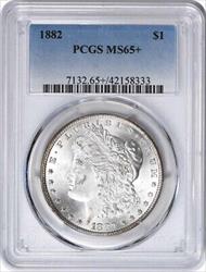 1882 Morgan Silver Dollar MS65+ PCGS