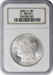 1882-O Morgan Silver Dollar MS65 NGC