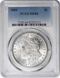 1884 Morgan Silver Dollar MS64 PCGS