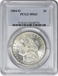 1884-O Morgan Silver Dollar MS63 PCGS