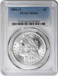 1884-O Morgan Silver Dollar MS64 PCGS