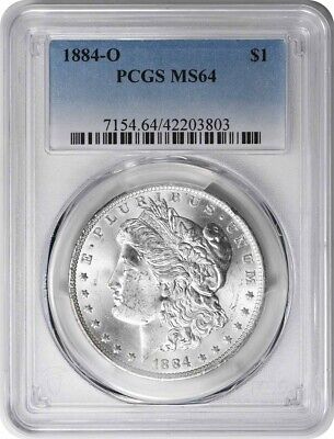 1884-O Morgan Silver Dollar MS64 PCGS