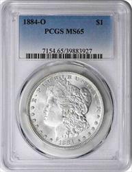 1884-O Morgan Silver Dollar MS65 PCGS