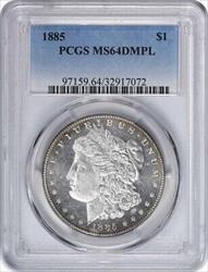 1885 Morgan Silver Dollar MS64DMPL PCGS