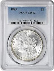 1885 Morgan Silver Dollar MS63 PCGS
