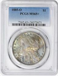 1885-O Morgan Silver Dollar MS65+ PCGS