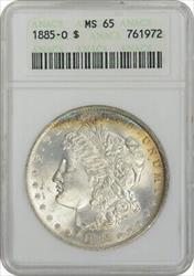 1885-O Morgan Silver Dollar MS65 ANACS