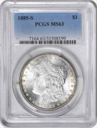 1885-S Morgan Silver Dollar MS63 PCGS