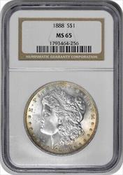 1888 Morgan Silver Dollar MS65 NGC