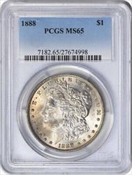 1888 Morgan Silver Dollar MS65 PCGS