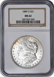 1889-O Morgan Silver Dollar MS62 NGC