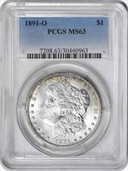 1891-O Morgan Silver Dollar MS63 PCGS