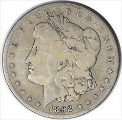 1892-CC Morgan Silver Dollar VG Uncertified #186