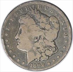 1892-CC Morgan Silver Dollar VG Uncertified #187