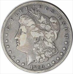 1893-CC Morgan Silver Dollar VF Uncertified #251