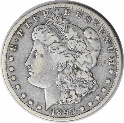 1893-CC Morgan Silver Dollar VF Uncertified #258