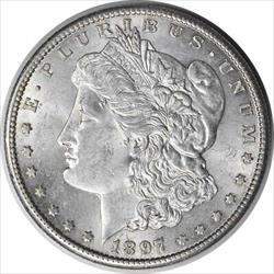 1897-S Morgan Silver Dollar MS63 Uncertified #859