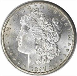 1897-S Morgan Silver Dollar MS63 Uncertified #865