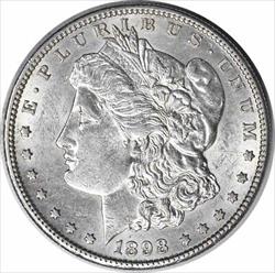 1898-S Morgan Silver Dollar AU58 Uncertified #132