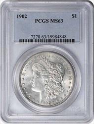 1902 Morgan Silver Dollar MS63 PCGS