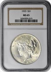 1923 Peace Silver Dollar MS65 NGC