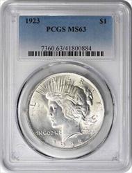 1923 Peace Silver Dollar MS63 PCGS