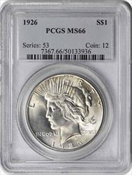 1926 Peace Silver Dollar MS66 PCGS