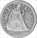 1842 Liberty Seated Silver Dollar AU Uncertified #246