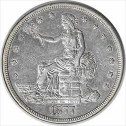1877-S Trade Silver Dollar EF Uncertified #1161