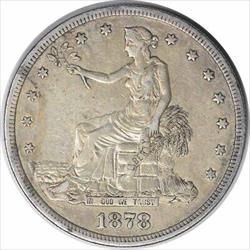 1878-S Trade Silver Dollar EF Uncertified #336