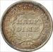 1857-O Liberty Seated Silver Half Dime AU Uncertified #121