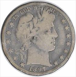 1897-O Barber Silver Half Dollar VG Uncertified #1215